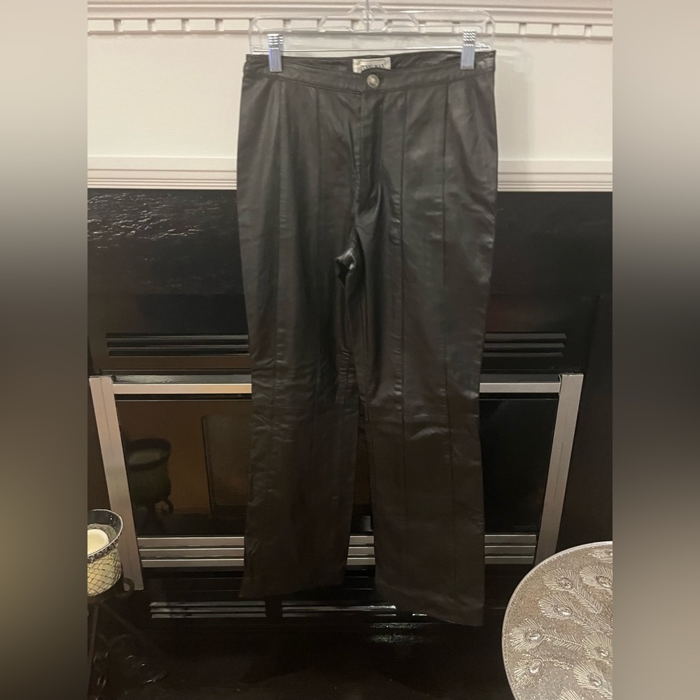 Women’s, Pants, Leather, Jenni Max NYC, size 2, Black